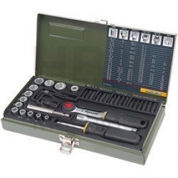 Proxxon  23070 - Set capete de insurubare si chei tubulare, mixte, 39 bucati