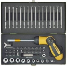 Proxxon  23104 - Set capete de insurubare si chei tubulare, mixte, 54 bucati