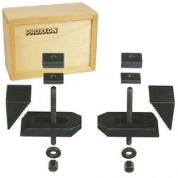 Proxxon  24257 - Set cleme de fixare din otel, PD 230/E, PF 230, FF 230, PD 400, PF 400, FF 400, FF 500, FF 500/CNC, PD 400/CNC , PD 400, BFB 2000, KT 150, 2 bucati