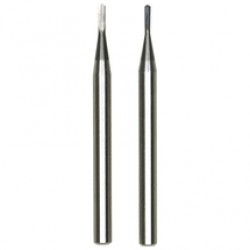 Proxxon  28321 - Set freze Tungsten-Carbid, 0.6 mm, 0.8 mm, tija 2.35 mm, 2 bucati