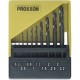 Proxxon  28874 - Set burghie metal, HSS, 0.3-3.2  mm, tija cilindrica, 10  bucati