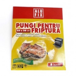 
                                        Pungi pentru friptura cu clipsuri de inchidere, 8 buc, 25 x 38 cm                                    