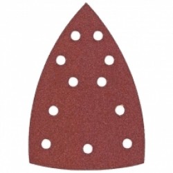 Raider  180737 - Set foi abrazive delta,  150x150x100 mm, granulatie 80, 11 gauri, 10  bucati