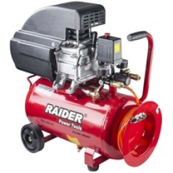 Raider  RD-AC12 - Compresor, cu ulei, 1500 W, 24 l, 110 l/min, 8 bar