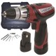 Raider  RD-CDL09L - Masina de gaurit si insurubat cu 2 acumulatori, Li-Ion, 12 V, 1.3 Ah, 28 Nm, valiza plastic, accesorii