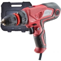 Raider  RDP-CDD09 - Masina de gaurit fara percutie, 400 W, mandrina rapida, 10 mm, 2 trepte viteza, valiza plastic