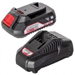 Raider  RDP-R20 - Set 1 acumulator si incarcator, Li-Ion, 20 V, 2 Ah