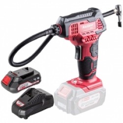 Raider  RDP-SAC20 + RDP-R20 - Mini compresor, 7 bar + Set 1 acumulator si incarcator, Li-Ion, 20 V, 2 Ah