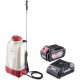 Raider  RDP-SBKMD20 + RDP-R20 - Pulverizator, 3 bar, 15 l + Set 1 acumulator si incarcator, Li-Ion, 20 V, 4 Ah