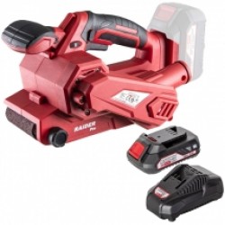 Raider  RDP-SBS20 + RDP-R20 - Slefuitor cu banda, 75x457 mm + Set 1 acumulator si incarcator, Li-Ion, 20 V, 2 Ah