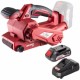 Raider  RDP-SBS20 + RDP-R20 - Slefuitor cu banda, 75x457 mm + Set 1 acumulator si incarcator, Li-Ion, 20 V, 2 Ah