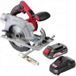 Raider  RDP-SCSI20 + RDP-R20 - Fierastrau circular, 165x20 mm + Set 1 acumulator si incarcator, Li-Ion, 20 V, 2 Ah