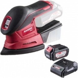Raider  RDP-SMSA20 + RDP-R20 - Slefuitor delta + Set 1 acumulator si incarcator, Li-Ion, 20 V, 4 Ah