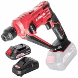 Raider  RDP-SRH20 + RDP-R20 - Rotopercutor SDS-Plus, 1.2 J + Set 1 acumulator si incarcator, Li-Ion, 20 V, 2 Ah
