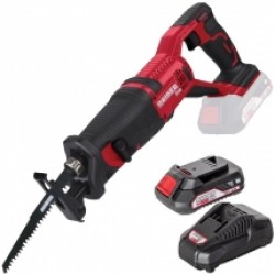 Raider  RDP-SRS20 + RDP-R20 - Fierastrau sabie + Set 1 acumulator si incarcator, Li-Ion, 20 V, 2 Ah