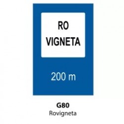 Rovignetă, Indicator rutier