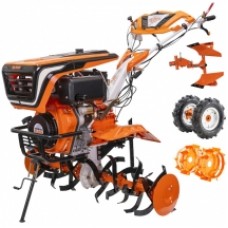 Ruris  1001KSD - Motosapa, General Engine, -, 10 CP, 750-1250 mm, 3 viteze (2 inainte + 1 inapoi), motorina, roti de cauciuc, roti metalice, plug reversibil