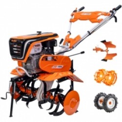 Ruris  701KS  - Motosapa, General Engine, -, 7 CP, 560-830 mm, 3 viteze (2 inainte + 1 inapoi), benzina fara plumb, roti cauciuc, plug reversibil, roti metalice