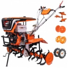 Ruris  913ACC - Motosapa, General Engine, -, 13 CP, 750-1100 mm, 3 viteze (2 inainte + 1 inapoi), benzina fara plumb, roti cauciuc, plug reversibil, roti metalice