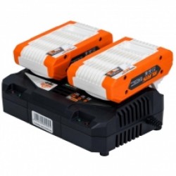 Ruris  Alfa UP 4444e - Set 2 acumulatori si incarcator, Li-Ion, 20 V, 4 Ah
