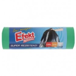 
                                        Saci menajeri / gunoi Efekt, super rezistenti, verde, 120L, 10 buc                                    