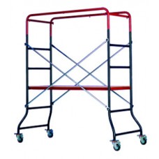 Schela mobila pentru interior si exterior, SVELT - BabyH max 3,69 m inaltime platforma 2,80 m., inaltime de lucru 4.00 / 4.30 m. Configurare optionala prin adaugarea extensiei pana la H maxim 3,69 m.