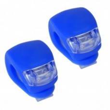 Set 2 licurici din silicon, cu lumina alba si rosie, albastru