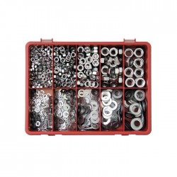 Set piulite si saibe din inox 890 buc QFT6154400K CROM