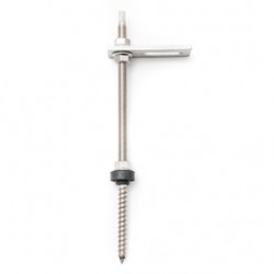 Set surub si suport Color Metal, fixare panouri fotovoltaice pe acoperis tabla, inox