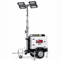 Sibilla TM8K-M5 Turn lumina Genmac 4 x 320 W LED, 166200 lumeni dotat cu trailer tractare lenta, neomologabil rutier