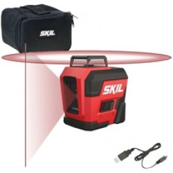 Skil  1960 DA - Nivela laser cu linii, 20 m, +/- 0.5 mm/m, 2 linii laser, fascicul rosu, proiectie 360 grade, geanta textila