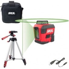 Skil  1961 DA - Nivela laser cu linii, 30 m, +/-0.5 mm/m, 2 linii laser, fascicul verde, proiectie 360 grade, trepied, geanta textila
