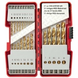 Skil  2610S00918 - Set burghie mixte , 1.5-10  mm, tija cilindrica, 21 bucati