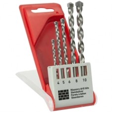 Skil  2610S01158 - Set burghie de zidarie, 4-10  mm, tija cilindrica, 5 bucati