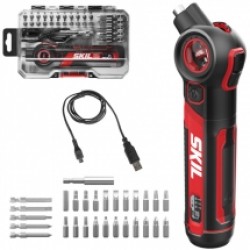 Skil  2714 GA - Masina de insurubat cu 1 acumulator, Li-Ion, 4 V, 0.8 Ah, 5 Nm, turatie reglabila, valiza plastic, accesorii