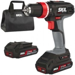 Skil  2844 AR - Masina de gaurit si insurubat cu percutie cu 2 acumulatori, Li-Ion, 20 V, 2 Ah, 50 Nm, led iluminare, geanta textila