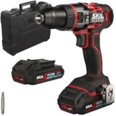 Skil  3070 HC - Masina de gaurit si insurubat cu percutie cu 2 acumulatori, Li-Ion, 20 V, 2 Ah, 60 Nm, motor fara perii, led iluminare, valiza plastic