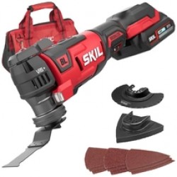 Skil  3650 DA - Multicutter cu 1 acumulator, Li-Ion, 20 V, 2.5 Ah, geanta textila, accesorii