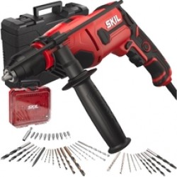 Skil  6725 GB - Masina de gaurit cu percutie, 710 W, mandrina rapida, 13 mm, valiza plastic, accesorii