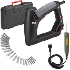 Skil  8200 AC + Proxxon LG12 - Capsator electric, 11.4 mm, accesorii, valiza plastic + Ciocan de lipit, 250 grade C