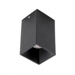 Spot aparent Xnitro NR02, 1 x GU10, patrat, negru cu finisaj sablat + negru mat                                    