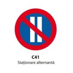 Staţionare alternantă C41, Indicator rutier