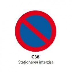 Staţionarea interzisă C38, Indicator rutier