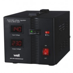 Stabilizator de tensiune cu servomotor Well Secure 500VA / 300W
