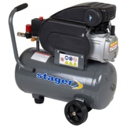 Stager  HM2024F  - Compresor, cu ulei, 1500 W, 24 l, 200 l/min, 8 bar