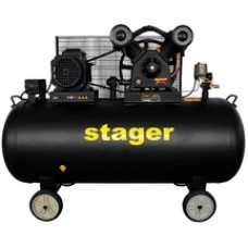 Stager  HMV0.6/370-10 - Compresor, cu ulei, 4100 W, 370 l, 600 l/min, 10 bar, trifazat