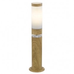 
                                        Stalp de iluminat ornamental Jaicy 34071, 1 x E27 + LED,1.2W, 101lm, lumina calda, H 50 cm, imitatie lemn, modern                                    