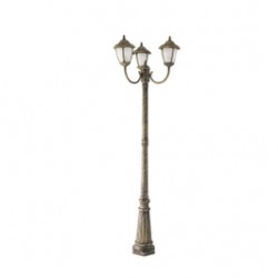 
                                        Stalp de iluminat ornamental Madrid 8379, 3 x E27, H 210 cm, auriu, clasic                                    