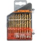Sthor  22300 - Set burghie metal, HSS-TIN, 1.5-6.5  mm, tija cilindrica, 13  bucati