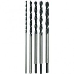 Sthor  22460 - Set burghie lemn cu varf ascutit, 6-14  mm, tija cilindrica, 6 bucati